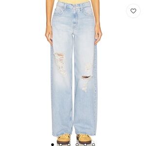 MOTHER The Spinner Zip Sneak Jeans 32 NWT ($404 RETAIL)